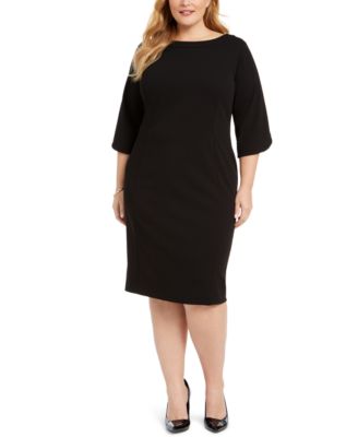 calvin klein petal sleeve dress