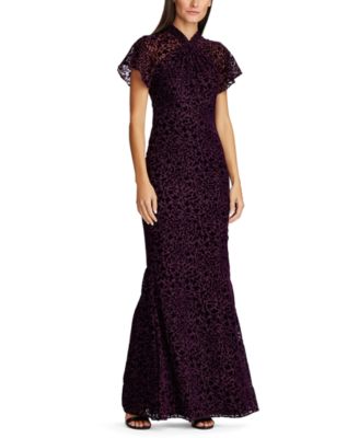 burnout velvet gown