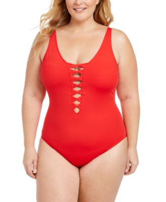 plus size one piece swim