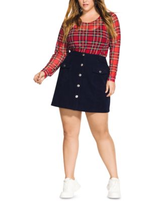 mini skirt outfits plus size