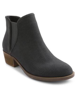 macy's black suede ankle boots