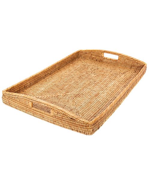 Artifacts Trading Company Rattan Rectangular Ottoman Tray Reviews Macy S