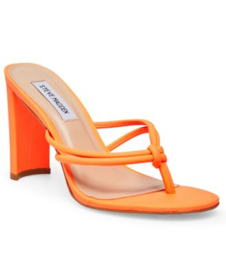 steve madden orange heels