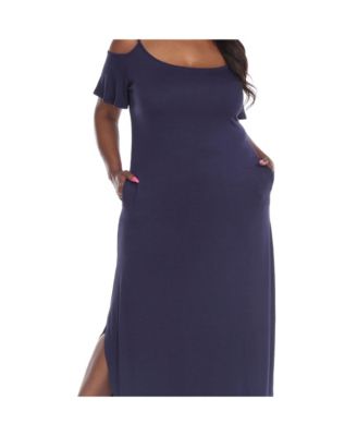 macy's plus size purple dresses