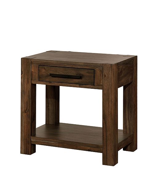 Furniture Of America Ciderwood Nightstand With Usb Outlet Reviews Furniture Macy S