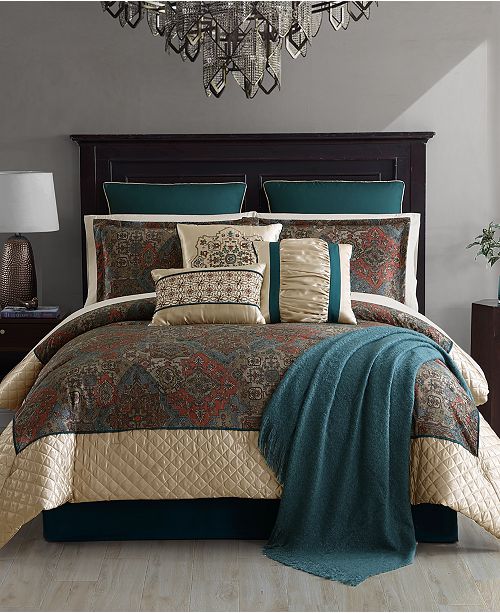 Hallmart Collectibles Astrom 14 Pc Comforter Sets Reviews Bed In A Bag Bed Bath Macy S