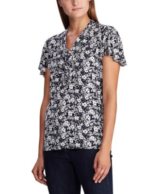 macy's ralph lauren petite tops