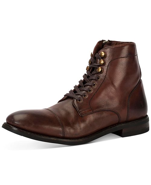 Frye Men S Ben Cap Toe Leather Lace Up Boots Created For Macy S Reviews All Men S Shoes Men Macy S Men's boots at macy's come in all styles and sizes. men s ben cap toe leather lace up boots created for macy s