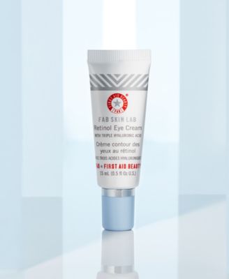 first aid beauty retinol eye cream with triple hyaluronic acid