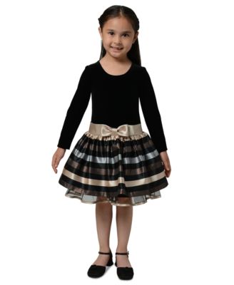 baby girl bonnie jean velvet plaid dress