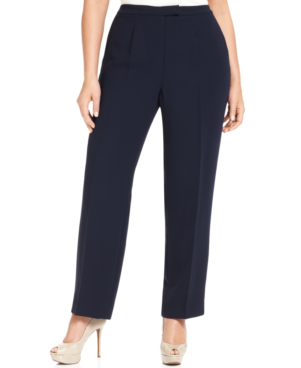 Jones New York Collection Plus Size Extended Tab Pants