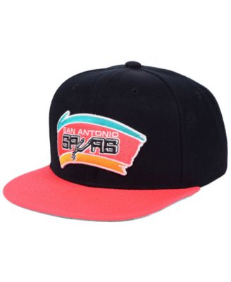 san antonio spurs snapback hat mitchell and ness