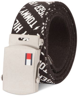 tommy hilfiger plaque belt