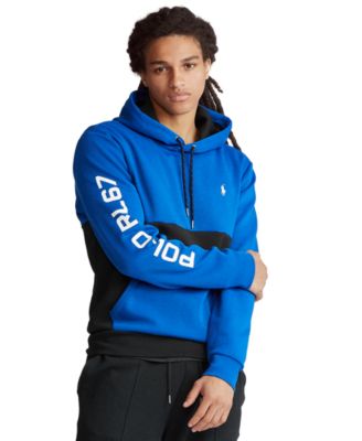 polo men's double knit hoodie