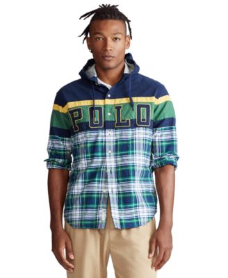 polo ralph lauren men's patchwork hoodie