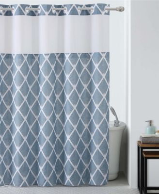 Hookless Diamond Shower Curtain With Peva Liner Reviews Shower Curtains Bed Bath Macy S