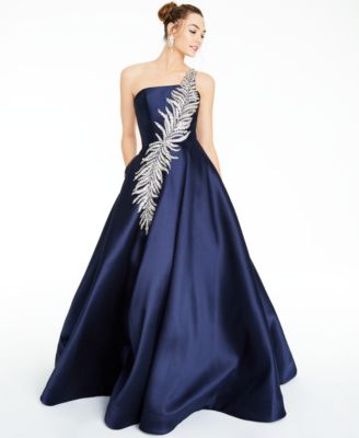 one shoulder gowns