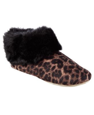 isotoner leopard print slippers