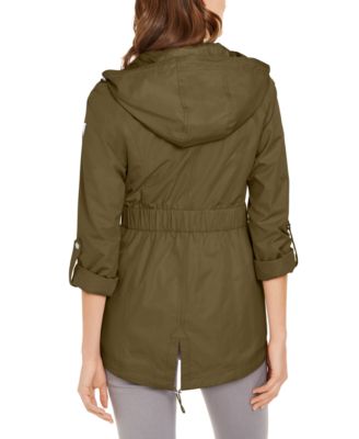 guess anorak hooded coat