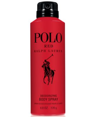 Polo Red Deodorizing Body Spray, 6 oz 