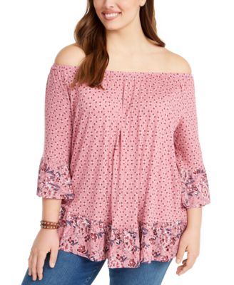 macys off the shoulder top