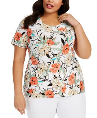 macy's plus size tops jm collection