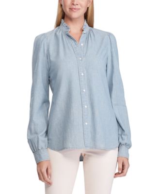 macys ralph lauren blouses