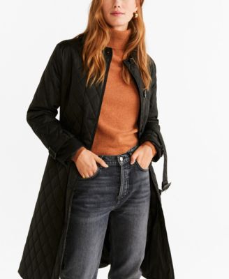 mango denim trench coat