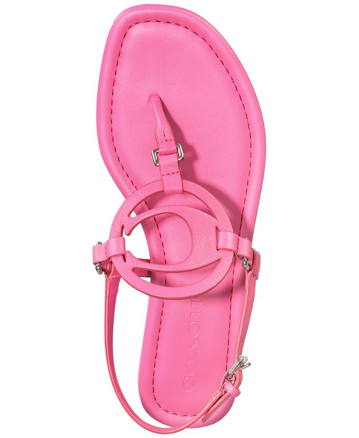 COACH Women's Jeri Leather Sandals & Reviews - Sandals - Shoes - Macy's