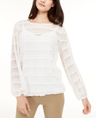 macys petite tops on sale