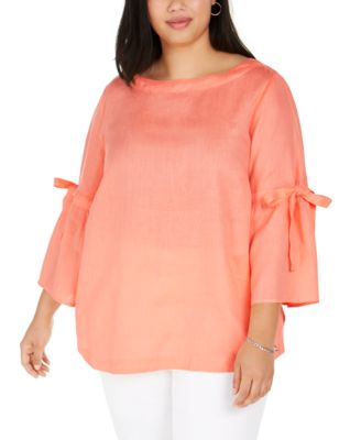 macy's charter club plus size tops