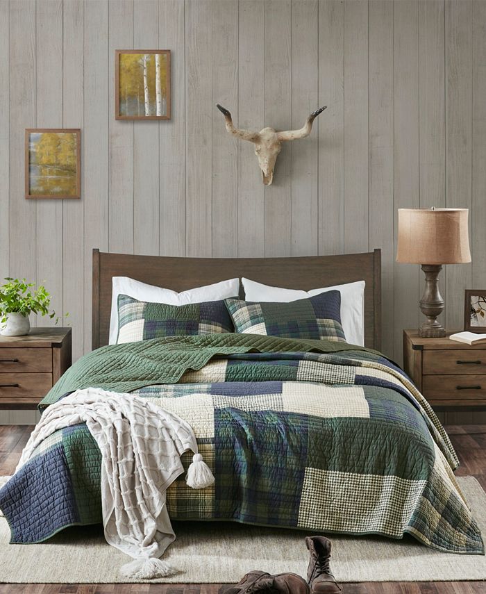 Woolrich Mill Creek 3 Piece King/California King Oversized Cotton Quilt
