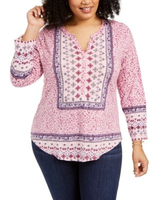 plus size macys tops