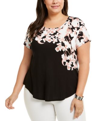 macys alfani tops plus size