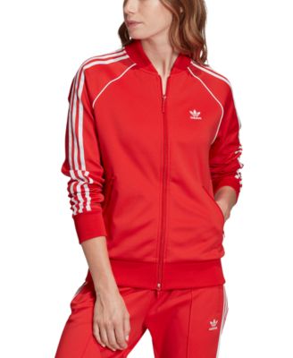 macys adidas track jacket women's