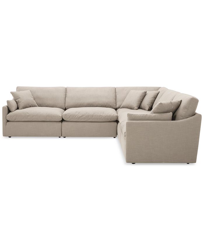 Furniture CLOSEOUT! Joud 5Pc. Fabric "L" Shaped Modular Sofa, Created for Macy's & Reviews