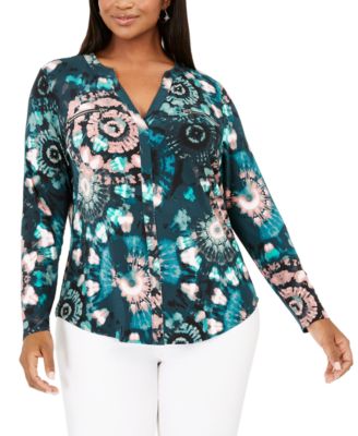 macy's inc plus size tops