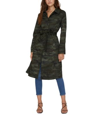 long camo trench coat