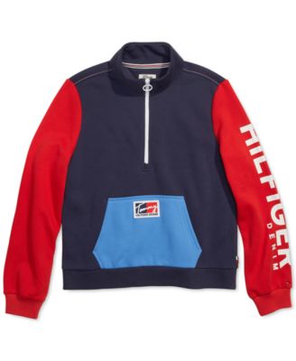 tommy hilfiger half zip jumper womens