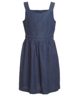 calvin klein chambray dress