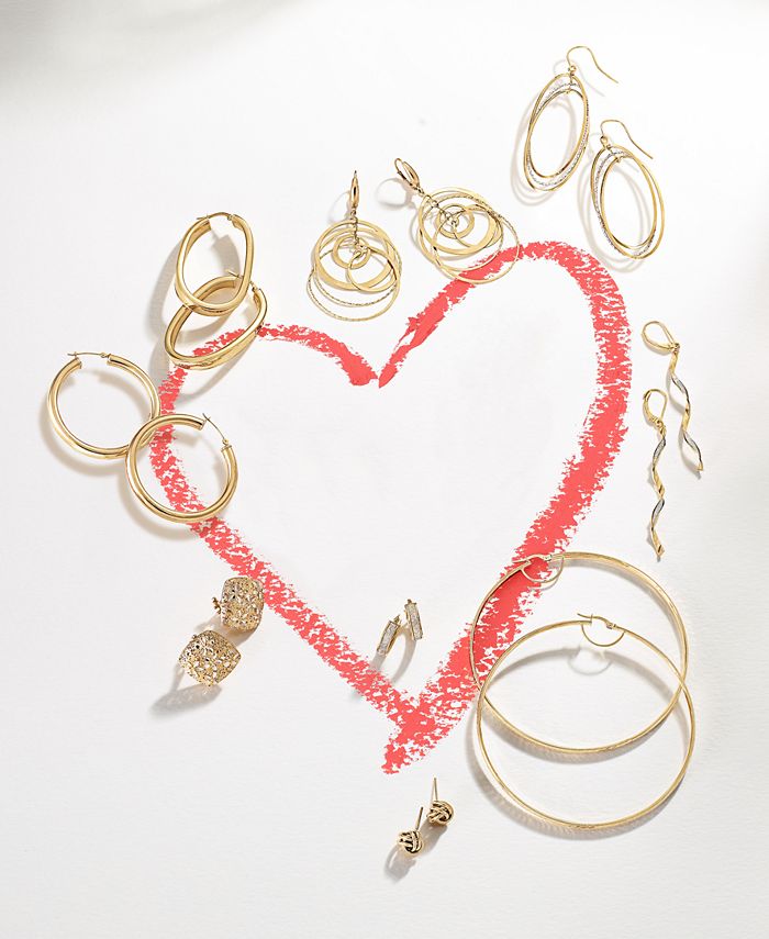 love knot stud earrings in 10k gold