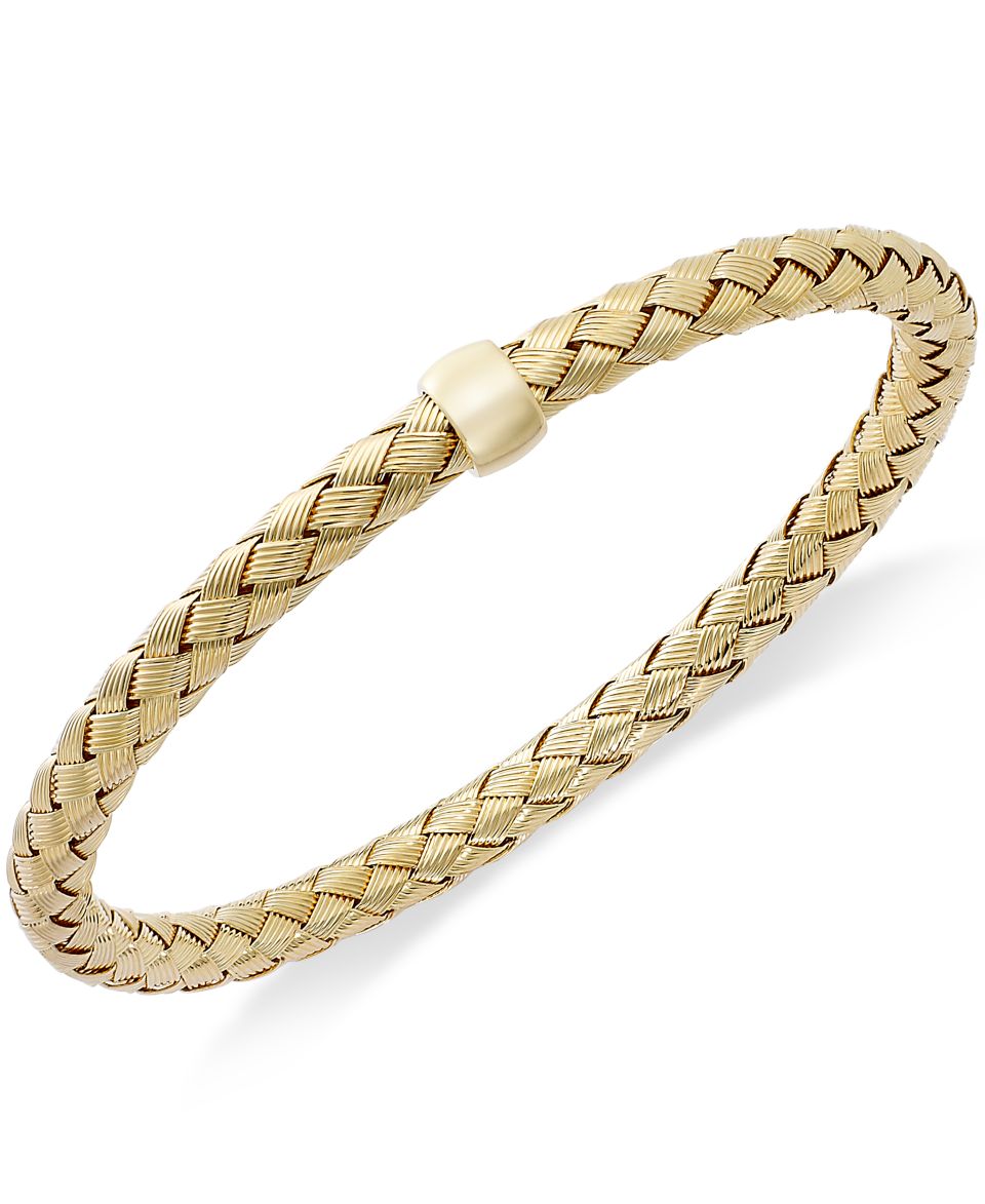 The Fifth Season by Roberto Coin 18k Gold over Sterling Silver Bracelet, Woven Bangle   Bracelets   Jewelry & Watches