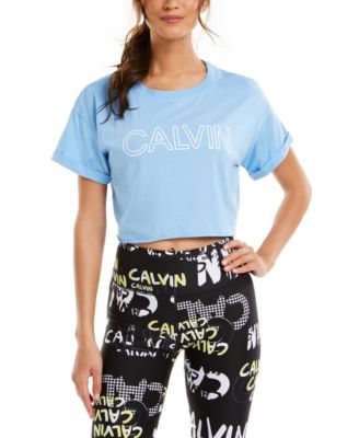 calvin klein crop tshirt