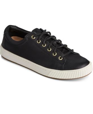 sperry black tennis shoes