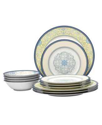 Набор посуды Noritake Menorca Palace из 12 предметов, рассчитанный на 4 персоны