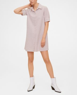 mango cotton shirt dress