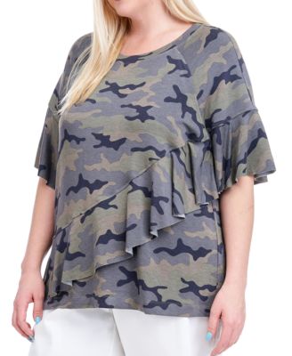 plus size camouflage sweaters