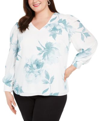 macy's women's plus size blouses