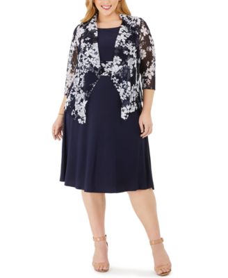macys plus size midi dress