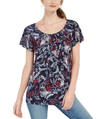 macy's style and co petite tops